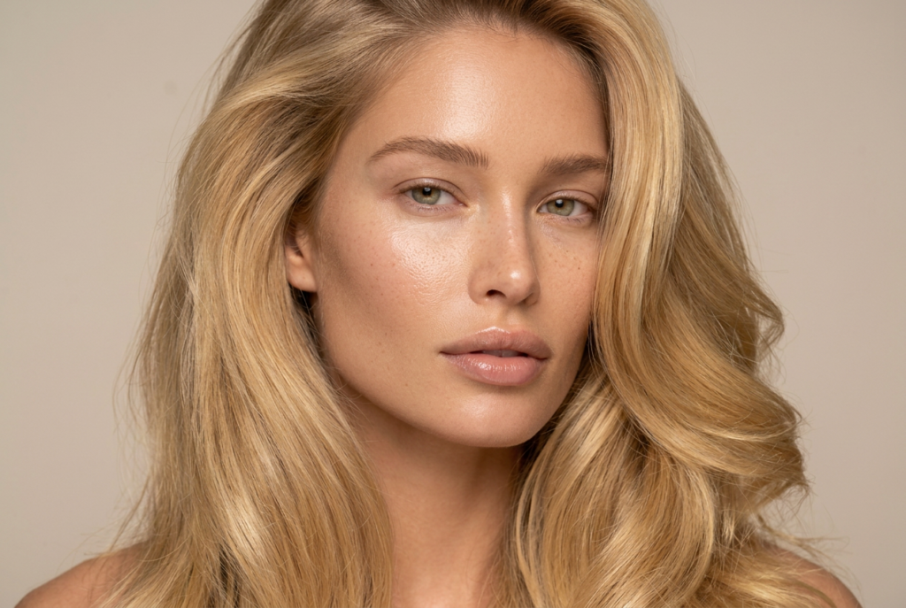 Solestré blonde hair campaign